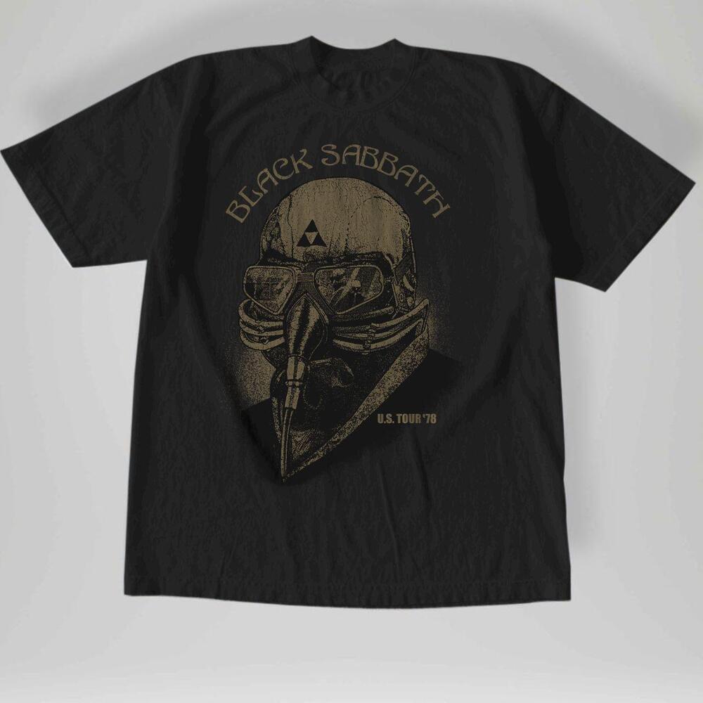 Style Black Sabbath Tour 78 Band Concert Music T-Shirt L Black